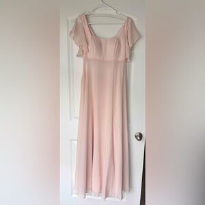 Pink Chiffon Bridesmaid Dress